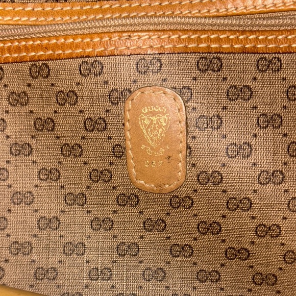 **Non-Authenticated** Vintage Gucci GG Canvas Leather Dual Braided Rope Handles - Picture 6 of 13